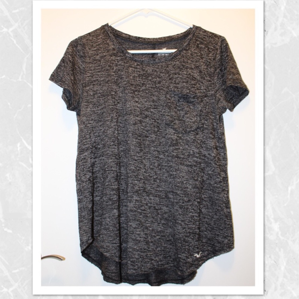 Soft grey/black tee